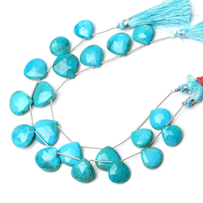 exporters of Turquoise Faceted Beads Strands for mala making