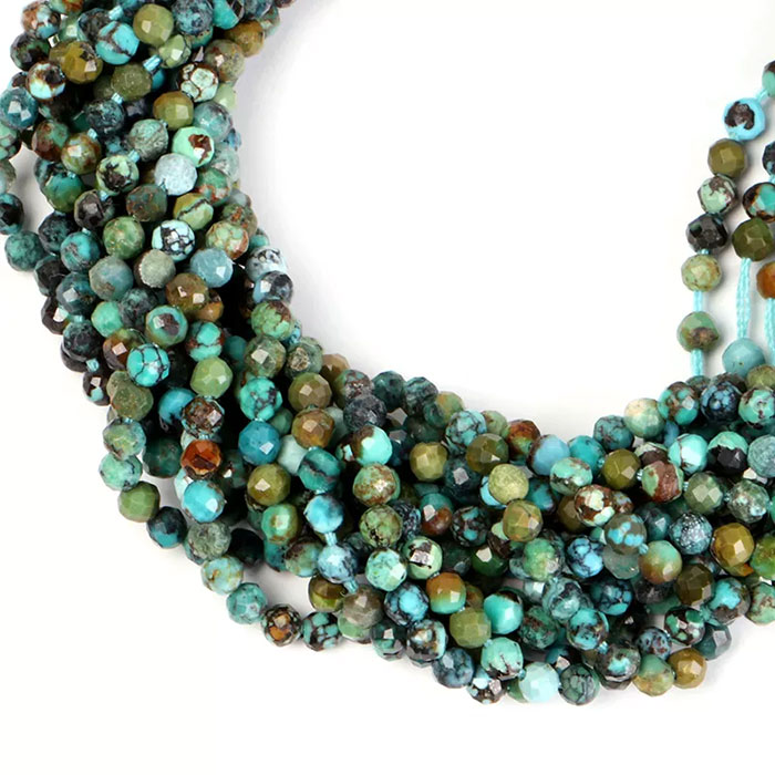 loose Turquoise Faceted Beads Strands suppliers