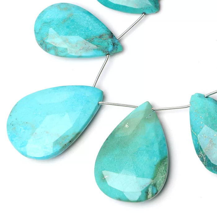 stunning Turquoise Faceted Beads Strands wholesale price