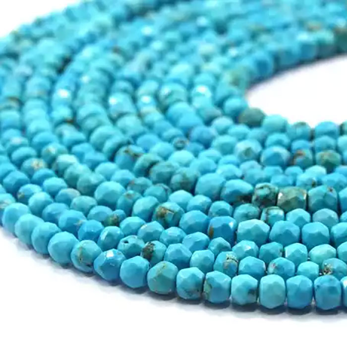 handmade Turquoise Faceted Beads Strands Huge selections