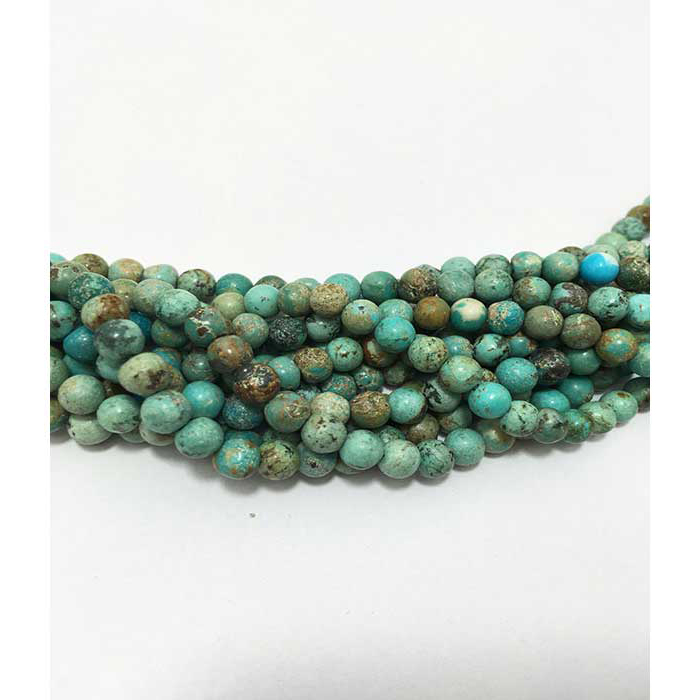 Supplier Turquoise Plain Round 4MM To 5MM To 4MM Beads