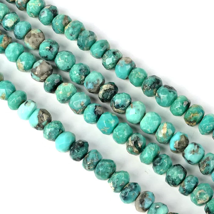 exporters of Turquoise Faceted Beads Strands for mala making