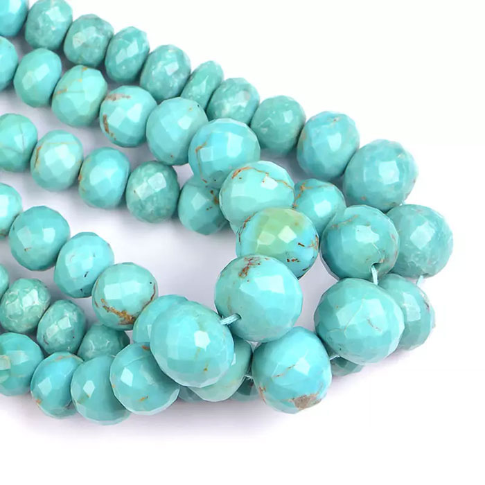 top quality Turquoise Faceted Beads Strands wholesaler