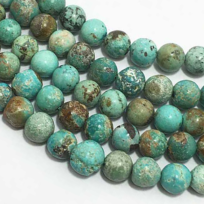 Stunning Turquoise Plain Round 6MM To 9MM Beads