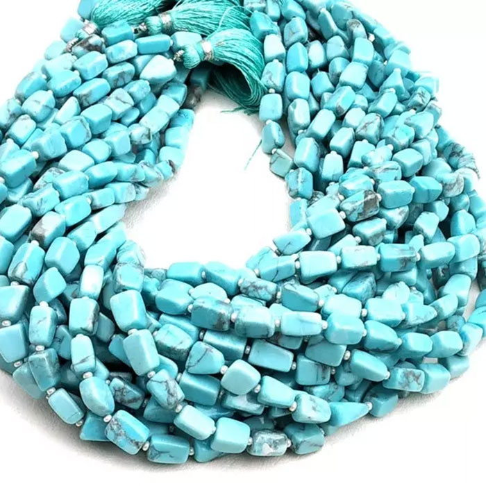 hand made Turquoise Plain Beads Strands wholesaler