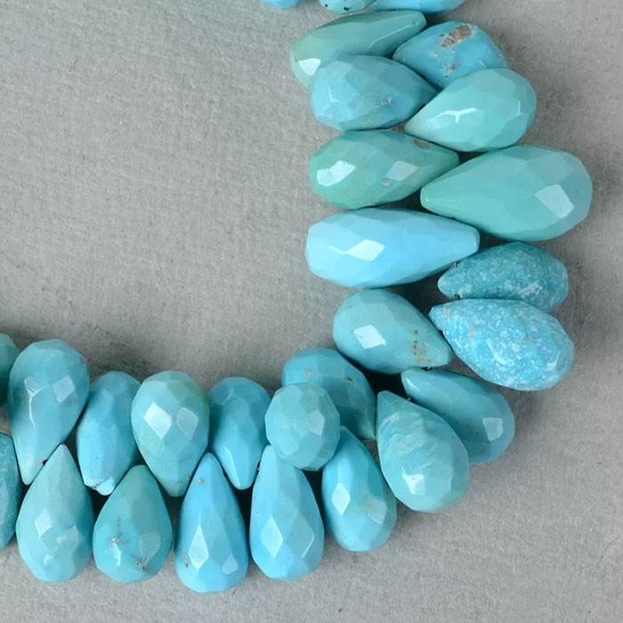 buy online Turquoise Faceted Beads Strands manufacturer