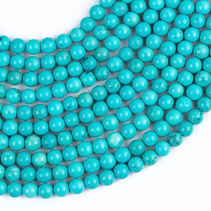 wholesaler of Turquoise Plain Beads Strands for mala