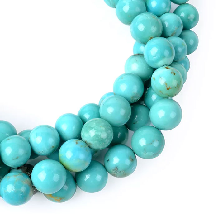 best quality Turquoise Plain Beads Strands manufacturer