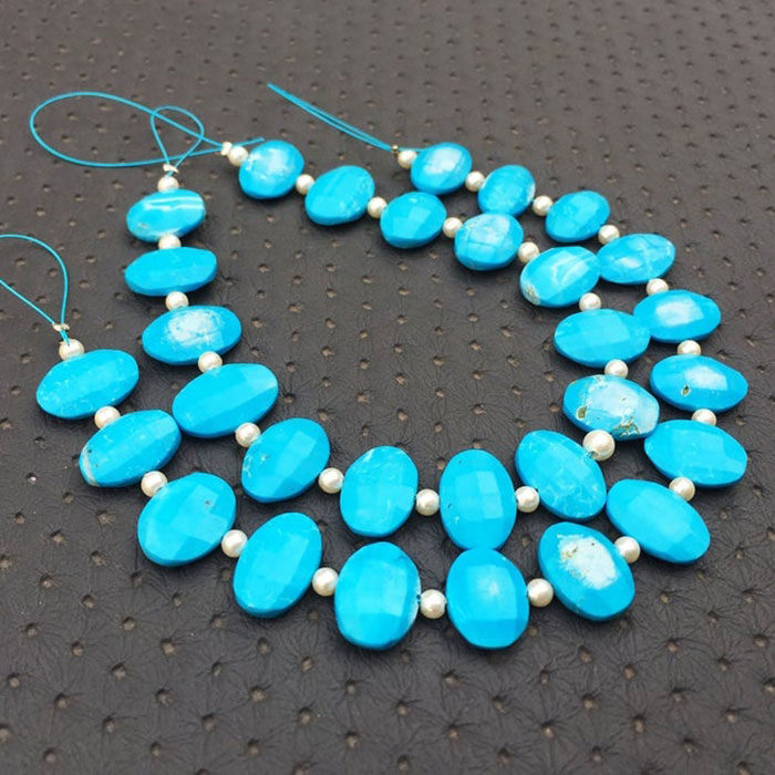 hand made Turquoise Faceted Beads Strands wholesaler