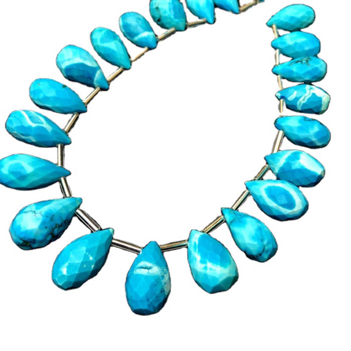 stunning Turquoise Faceted Beads Strands wholesale price