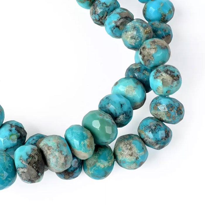 wholesale Turquoise Faceted Beads Strands for necklace
