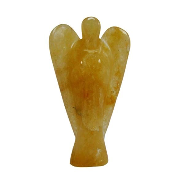 Best Quality Genuine Yellow Quartz Angel Gemstone