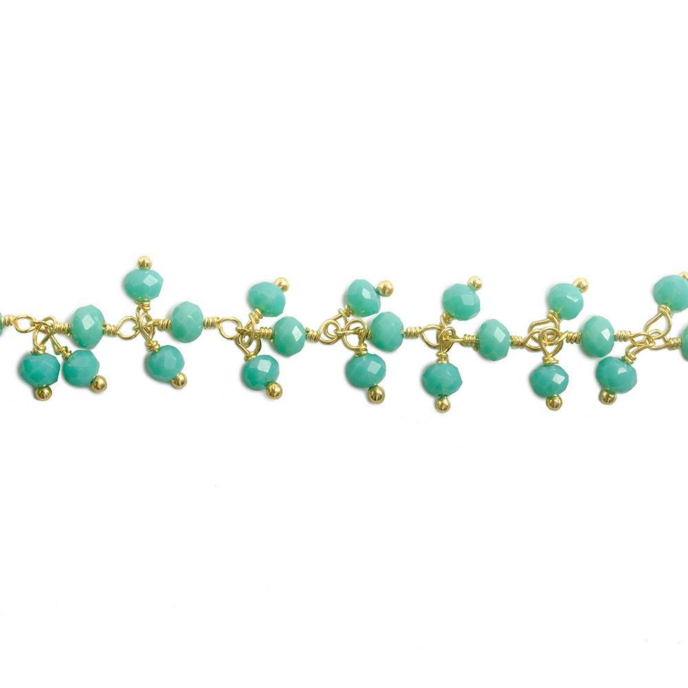 Wholesale Handmade Turquoise Rondell Chain