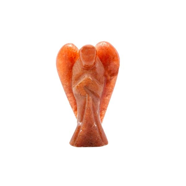 Red Aventurine Carving Gemstone Angel At Wholesale Price