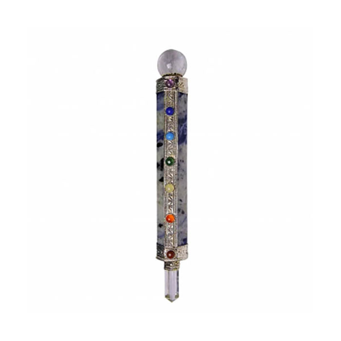 Chakra Symbol Pencils with gemstone - chakra collections