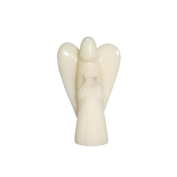 Top Quality Angel With White Agate Gemstone
